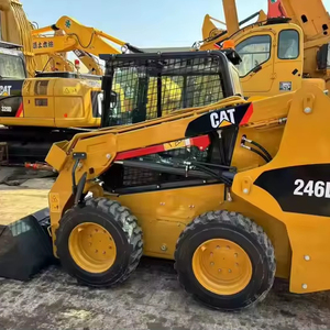 Minicargador de dirección deslizante CAT246c original usado con caja de cambios de bomba de cojinete de motor de componentes básicos - Product Image 1