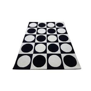 2024 nouveau Design 100% laine Vintage tapis tufté à la main tapis de créateur fabriqué à la main brodé par des artisans Vintage haute tapis tufté - Product Image 1