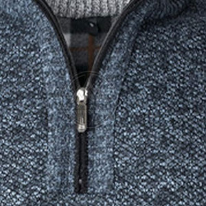 Chandails pour hommes fabriqués au Pakistan vente directe d'usine chandails pour hommes prix bon marché chandails demi Zipp - Product Image 5