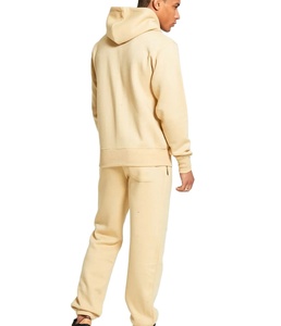 ชุดวอร์มลำลอง2ชิ้นสำหรับผู้ชายเสื้อแจ็กเก็ตซิปเต็มตัวแขนยาวผ้าฝ้าย100% ออกแบบได้ตามต้องการสีโลโก้ทึบ - Product Image 2