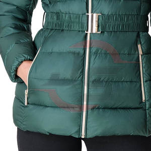 Chaqueta acolchada de punto transpirable de alta calidad para mujer, chaqueta de tamaño personalizado - Product Image 6