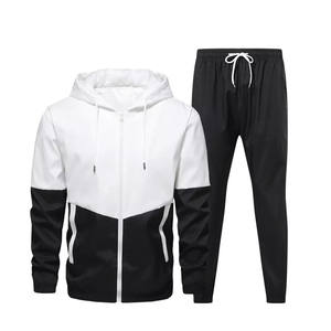 OEM Survêtement vierge coupe-vent en nylon pour hommes, 2 pièces de survêtement de jogging en nylon 100% respirant de style unique pour hommes - Product Image 3