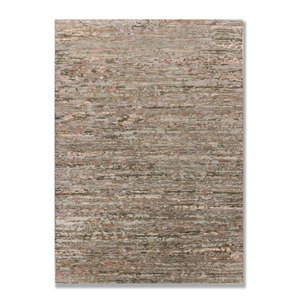 Alfombra Uvenuti de Lana con Patrón Abstracto, Tejida a Mano, Gris y Negra, para Sala de Estar o Pasillo - AIWL-3083 - Product Image 1