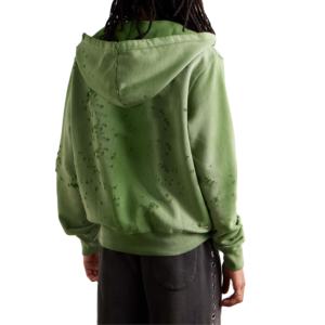 Nuevo Estilo 2026 Sudadera con Capucha para Hombre de Alta Calidad, Estilo Urbano, Lisa, con Efecto Teñido, Vintage, Desgastado y Lavado, para Envío Directo - Product Image 3