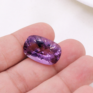 Pierre précieuse d'améthyste violette taille coussin naturelle 20 Cts | Pierre lâche 21x14MM pour la fabrication de bijoux | Pierre précieuse de clarté VVS de qualité AAA - Product Image 5