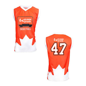 Maillot de basket-ball en polyester de haute qualité, best-seller en ligne, faible MOQ, sans manches - Product Image 3