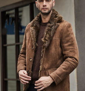 OEM Wholesale Lightweight Suede Leather Real Cowhide <b>Coat</b> Streetwear Jacket for <b>Men</b> <b>Cheap</b> Price New Fashion Leather Suede <b>Coat</b> - Product Image 4