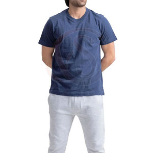 Wholesale High Quality Hip Hop Men's Solid T-Shirts 100% Cotton <b>Canvas</b> Breathable 300g Custom Logo Front <b>Round</b> Neck Casual Wear - Product Image 2