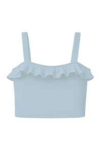 Pull sans manches en tricot côtelé à volants pour femmes, extensible, toutes saisons, débardeur uni, doux pour un usage quotidien, fabriqué au Vietnam - Product Image 6