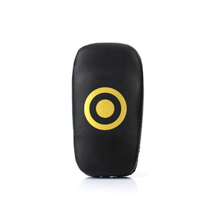 Custom Black Yellow PU Kick Pad for Muay Thai Boxing <b>Training</b> Target Pad with Logo Martial Arts Equipment - Product Image 4