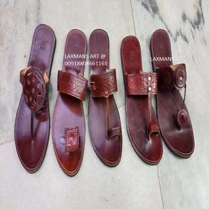 รองเท้าอินเทรนด์ รองเท้าหนังจากอินเดีย รองเท้าหนังฮิปปี้ รองเท้าหนังลําลอง รองเท้าหนังแฟชั่นโคลฮาปุรี - Product Image 1