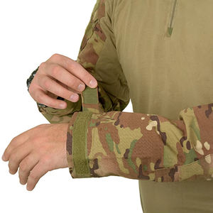 Ensemble coupe ajustée à manches longues d'été avec logo personnalisé de haute qualité uniforme tactique pour le travail en plein air pour hommes à vendre matériau solide - Product Image 4