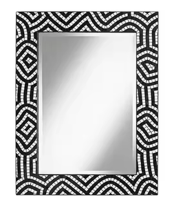 Miroir mural en incrustation d'os de meilleure qualité Miroir mural décoratif en os pour la maison par l'artisanat en croissant - Product Image 1