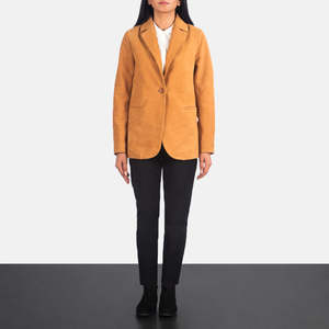 Blazer en nubuck pour femme Norma Brown - Product Image 3