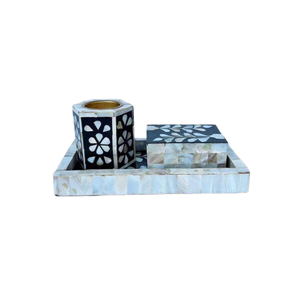 Juego de quemador de incienso para decoración de mesa, set de 3 piezas de perlas de la madre de Arabia Saudita, Mubkhar, Bakhor, Ramadán, regalos Eid, Decoración de mesa Islámica - Product Image 3