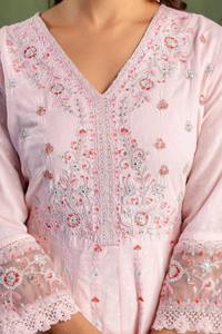 ชุดคอตตอนปักลาย anarkali kurta ผลิตจากผู้ผลิตทั่วโลกในราคาไม่แพง - Product Image 6