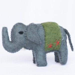Meilleurs jouets éducatifs en feutre de l'Himalaya pour enfants, ensemble de conception éléphant et cheval, animaux en laine personnalisés, 5-7 ans, temps de jeu unisexe - Product Image 5