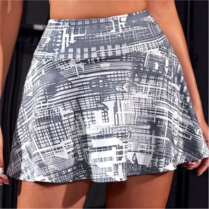 Falda pantalón plisada transpirable y anti-UV para mujer, estilo reina, ecológica, con bolsillos, para tenis y golf, minifalda fluida, primavera 2025, a la moda - Product Image 4