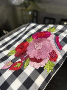 Bolso de mano de algodón de gran capacidad para damas, nuevo diseño, botón de abalorios para fiesta de noche, portátil, ligero y duradero - Product Image 2