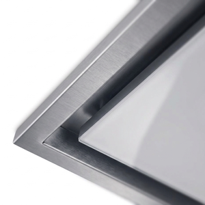 Hotte de plafond en verre et acier au design italien 120x60cm GEA FLAT Hotte de cuisine pour installation de cheminée d'échappement de cuisine - Product Image 3
