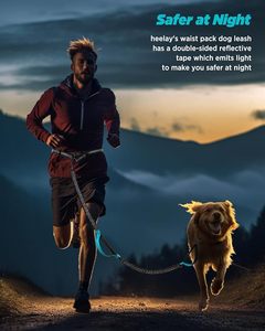 Guinzaglio in vita per cane che cammina a mani libere cane che corre bici resistente al guinzaglio riflettente - Product Image 2