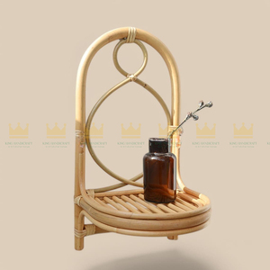 Rotin moderne tissé à la main support de rangement mural prix de gros ornement boîte de rangement pour chambre hôtel usage décoratif - Product Image 6