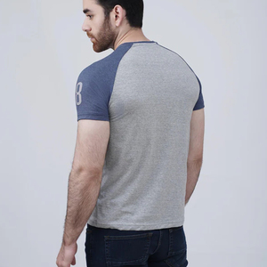 Camiseta Clásica de Manga Corta y Cuello Redondo para Hombre, Talla Grande, 100% Algodón, Transpirable, Ecológica, Corte Raglán - Product Image 6