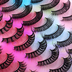 थोक नए 20 जोड़े प्राकृतिक रूसी पूर्ण पट्टी पलकों को पैक करते हैं - Product Image 3