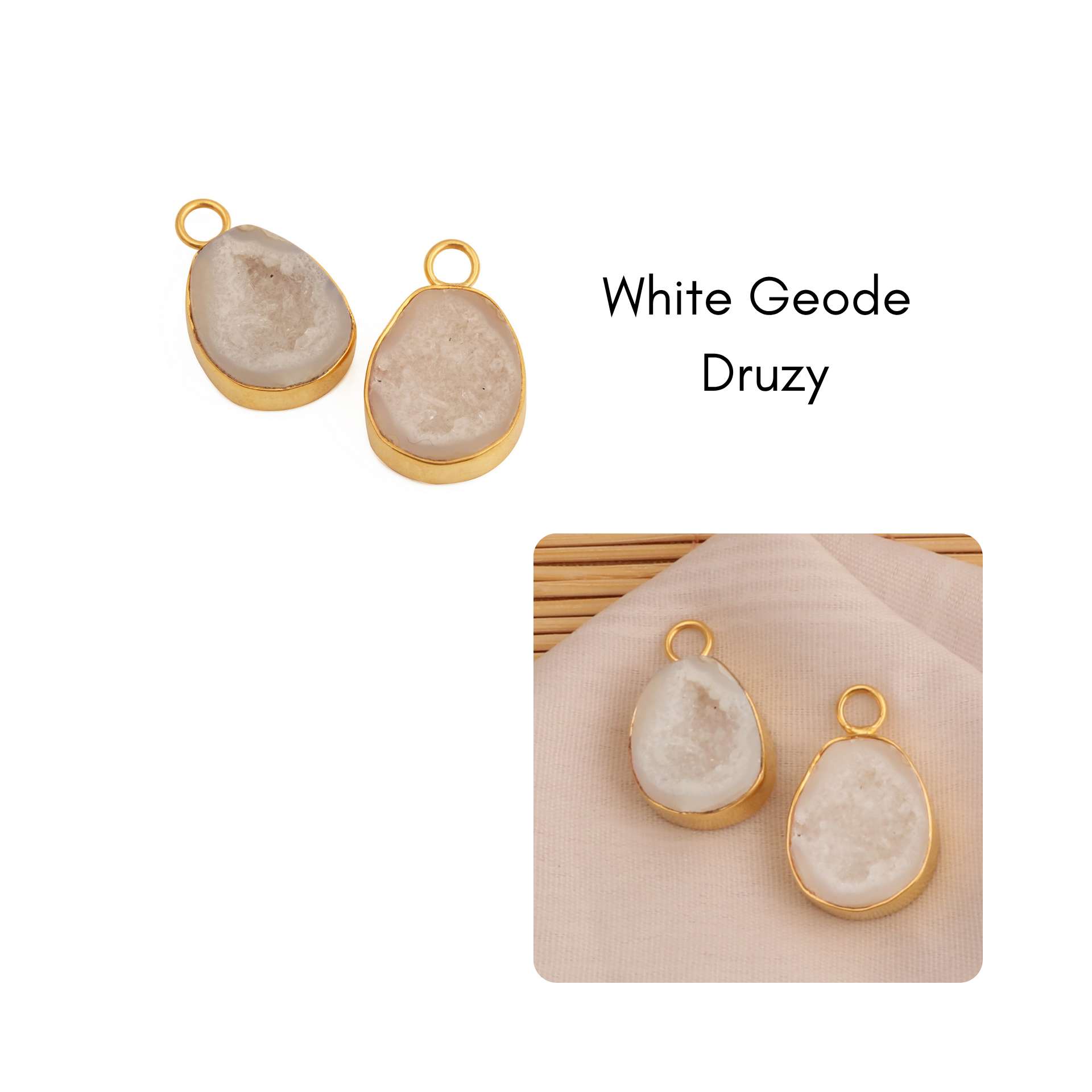 อะเกตดรูซี่สีขาว