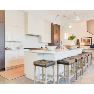 Gabinetes <span class=keywords><strong>de</strong></span> Cocina Modernos <span class=keywords><strong>de</strong></span> Diseño Personalizado en Roble Blanco Mate Orgánico con Acabado Cálido - Product Image 2