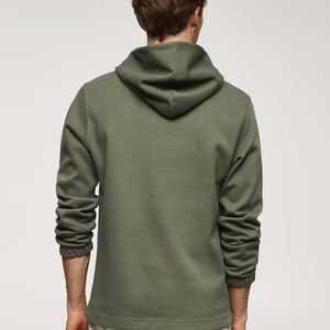 เสื้อฮู้ดดี้ผู้ชายแบบสวมหัว ไซส์ใหญ่พิเศษ สำหรับผู้ชาย รับสกรีนโลโก้ ผ้าซิลค์ซับใน 450gsm เสื้อฮู้ดดี้เรียบๆ ไม่มีลาย - Product Image 3