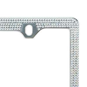 Cadre de plaque d'immatriculation en ABS chromé avec strass pour Tesla, Ford, BMW, motos, couverture en acier inoxydable - Product Image 4