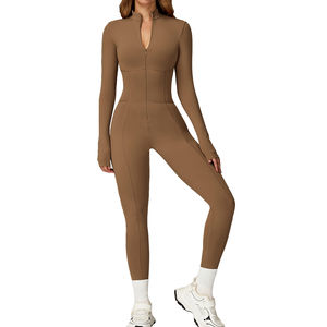 Custom Logo Canvas High Waist Sleeveless <b>Women's</b> Gym Sports Jumpsuits Plus Size Fitness Yoga <b>Romper</b> - Product Image 5