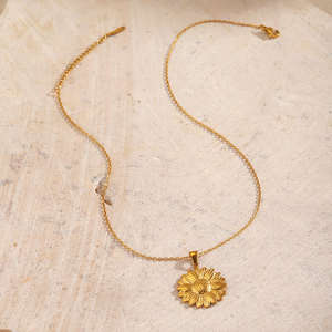 Collar de Moda con Diseño de Girasol, Collares Personalizados Estilo Hip-Hop, Cadena para Clavícula, Joyería - Product Image 3