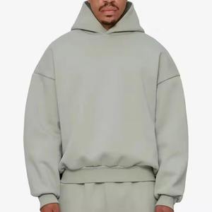 Sudadera con Capucha para Hombre, Estilo Urbano, 100% Algodón, Talla Grande, Informal, con Cierre, Sudadera con Capucha Lisa para Hombre - Product Image 3