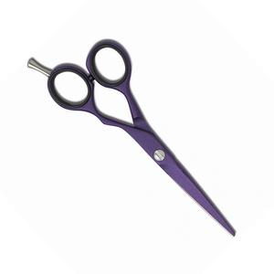 Ciseaux de coupe de cheveux Ciseaux de coupe de cheveux de barbier enduits de couleur bleue avec des lames en acier tranchantes Ciseaux de coiffure de 6 pouces - Product Image 3