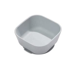 Cuenco de succión cuadrado de alimentación de bebé de silicona de grado alimenticio Vajilla antideslizante ecológica sin BPA para niños pequeños y niños - Product Image 6