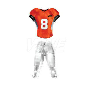 Vêtements d'entraînement de football américain OEM respirant 100% polyester design avec manches courtes conception personnalisée ensemble d'uniformes - Product Image 1