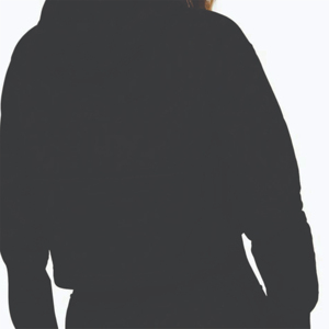 Venta al por mayor de las mujeres Puff impreso pulóver recortado Sudadera con capucha hecha a medida 45% algodón 55% poliéster forro polar Sky Script - Product Image 6