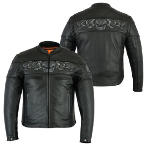 Chaqueta de Motociclista de Cuero Genuino para Hombre, Ajustada, Transpirable, con Logotipo Personalizado, Cómoda, Elegante, de Invierno, a un Precio Razonable - Product Image 2
