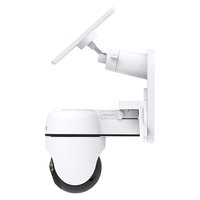 Kit de Cámara de Vigilancia Solar con Giro e Inclinación TC90, Batería Recargable, Resolución 2304x1296, IP65 Impermeable, Sensor de Movimiento, Soporte de Pared