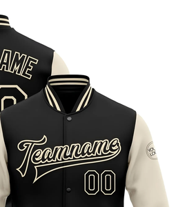 Blouson de baseball vintage en polyester avec logo OEM personnalisable pour hommes design à col montant pour la saison hivernale - Product Image 5
