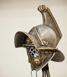 Casco de Roma antigua, escultura de Metal artística de calidad, Imperio Romano, Cosplay, Esparta griega, acero corintio romano antiguo - Product Image 1