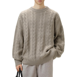 Suéteres de Hombre Nuevos 2025, Suéter de Punto Bordado, Suéter de Lana de Alta Calidad para Otoño/Invierno, OEM y ODM Disponibles - Product Image 1