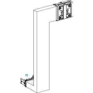 Prodotto Busway e Cavo Schneider Electric KSA400DMBK41A Canalis 400A Segmento B M-TO-M, con derivazione verso il basso e a destra - Product Image 1
