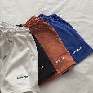 Pantalones cortos de algodón con logotipo personalizado para hombre, pantalones cortos de gimnasio de algodón transpirable para hombre - Product Image 5