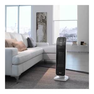 Ventilateur colonne chauffant en céramique De Longhi 2000W 60m Hfx65V20 Noir et Blanc 0114662000 - Product Image 4