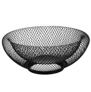 Metal <b>Black</b> <b>Wire</b> Fruit <b>basket</b> Vegetable <b>Basket</b> manufacturer Decorative Centerpiece for Kitchen Dining Room Office - Product Image 1