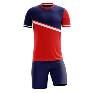 Haute qualité 100% Polyester maillot de football coupe personnalisée personnalisable nom de l'équipe conception transfert de chaleur imprimé vêtements de sport haut de gamme - Product Image 1