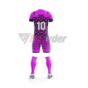 Lo último 100% poliéster transpirable personalizado sublimación diseño patrones manga corta fútbol Jersey ropa de fútbol hombres uniformes de fútbol - Product Image 3